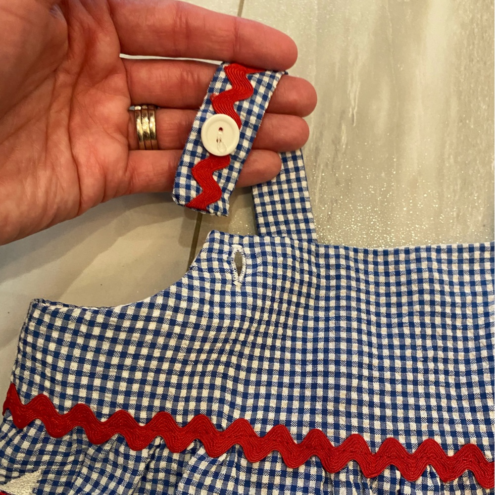Blue and Red Kids Matching Set with Sailboat Design - Picture 9 of 11
